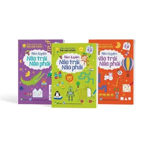 Combo 3 cuốn: Sân chơi trí tuệ - Trò chơi tư duy rèn luyện não trái, não phải (dành cho 3-6 tuổi)