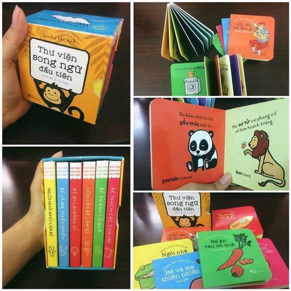 Thư viện song ngữ đầu tiên cho bé 0-3 tuổi (6 sách mini cứng) – Image 4