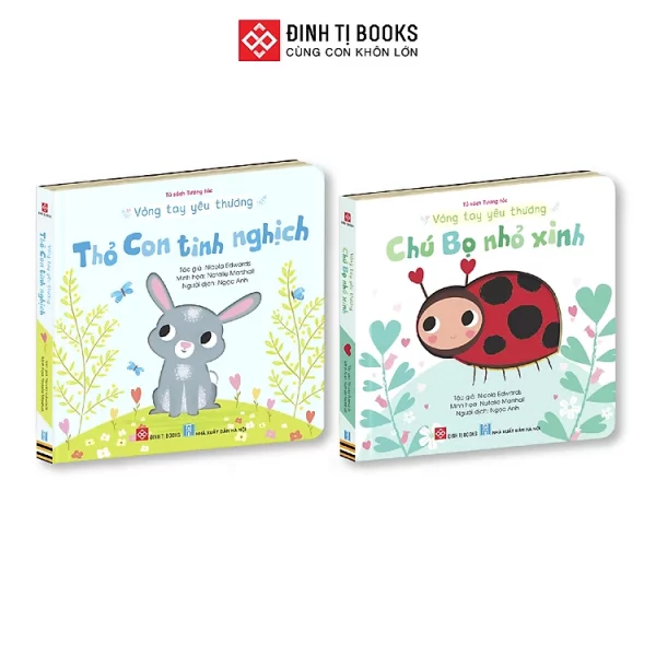 Combo 2 cuốn Vòng tay yêu thương : Thỏ con tinh nghịch & Chú bọ nhỏ xinh