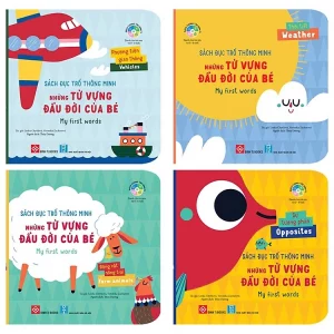 Combo Sách cứng đục trổ thông minh - Những từ vựng đầu đời cho bé