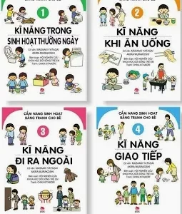 Combo Cẩm nang sinh hoạt bằng tranh cho bé (4 tập)
