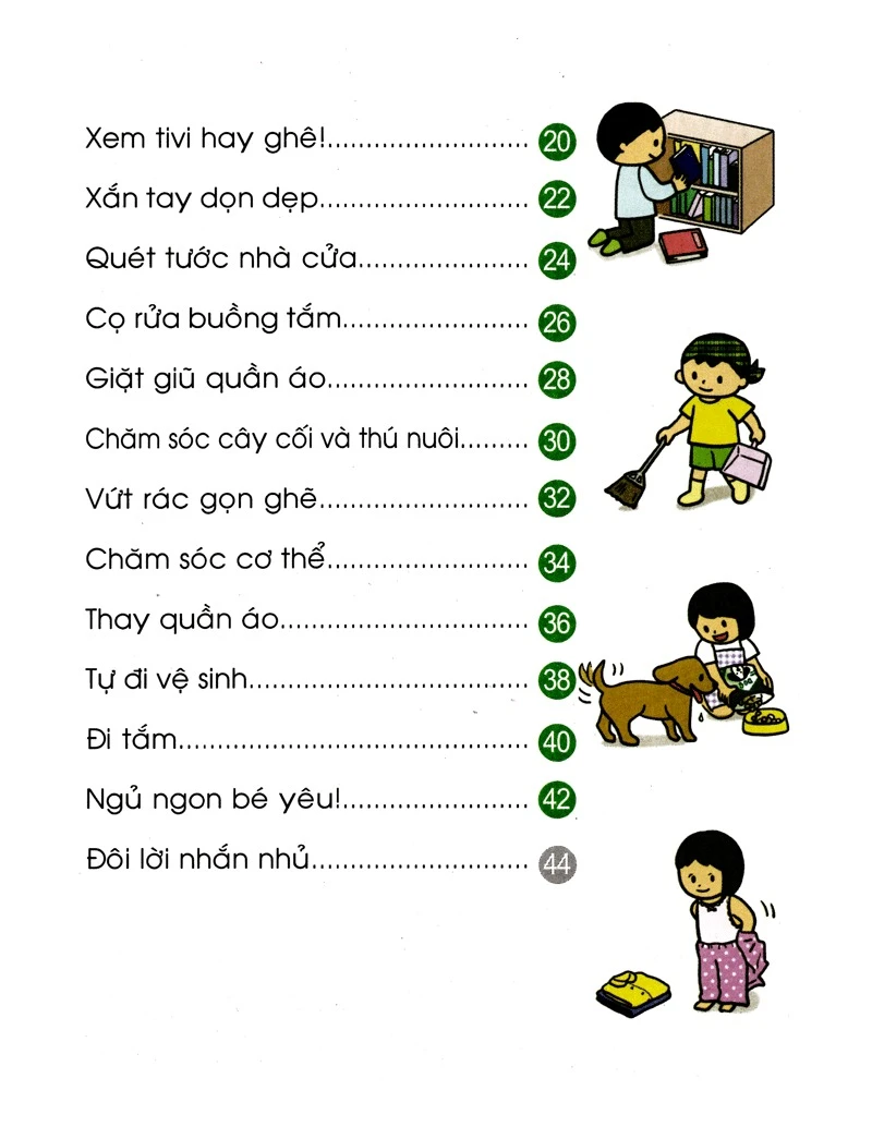 Cẩm nang sinh hoạt bằng tranh cho bé (Tập 1): Kĩ năng trong sinh hoạt ngày thường – Image 3